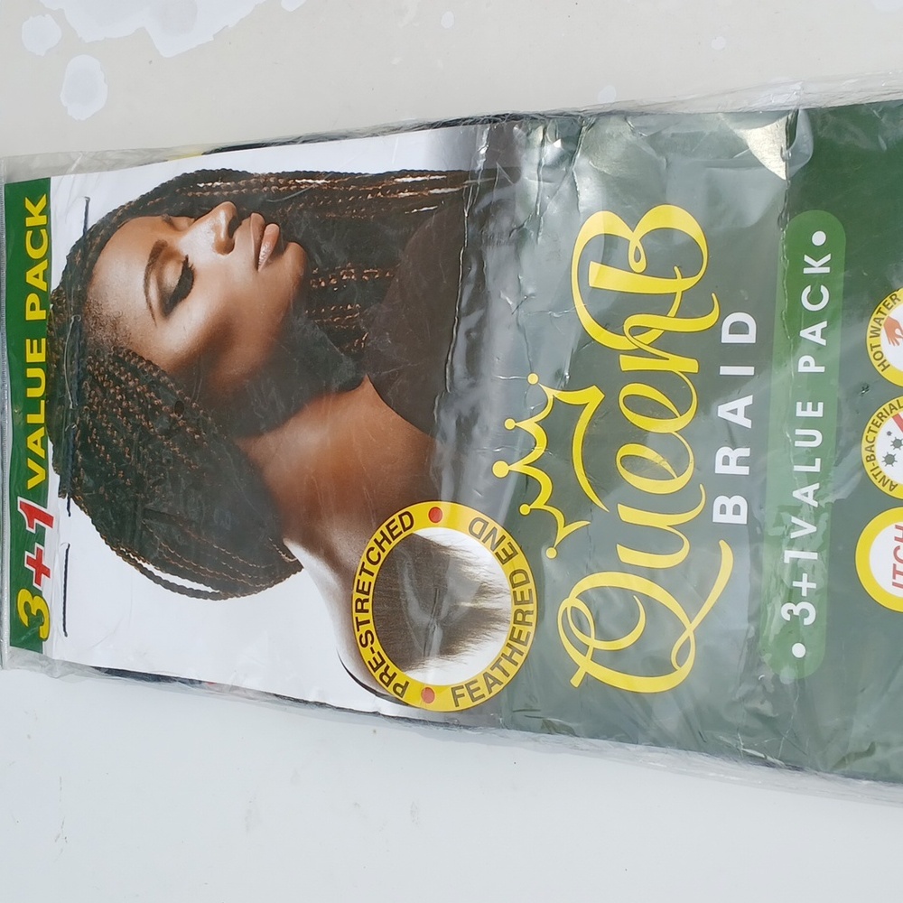 3+1 50" Inch Queen B Pre-stretched braid Color 1b